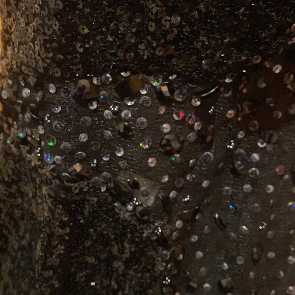 Black sequin one shoulder dress - Picture 2 of 6